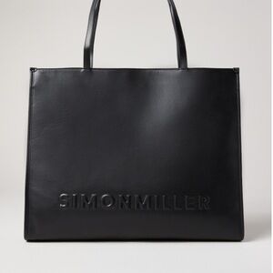 Simon Miller Leather Logo Studio Tote